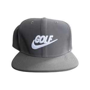 NWT Nike Golf grey dri-fit flat bill hat